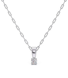 Aakruti Platinum Diamond Pendant