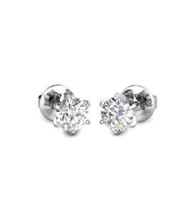 Silver Circular Cubic Zirconia Earrings