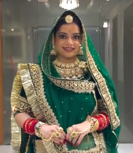 Green Velvet With Heavy Border