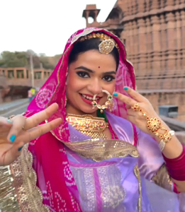 Lavendar Poshak Koti Style Kurti